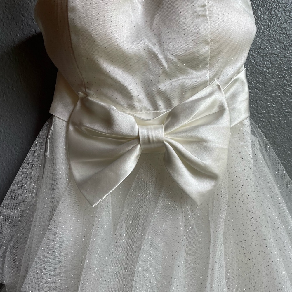 White sparkly dress